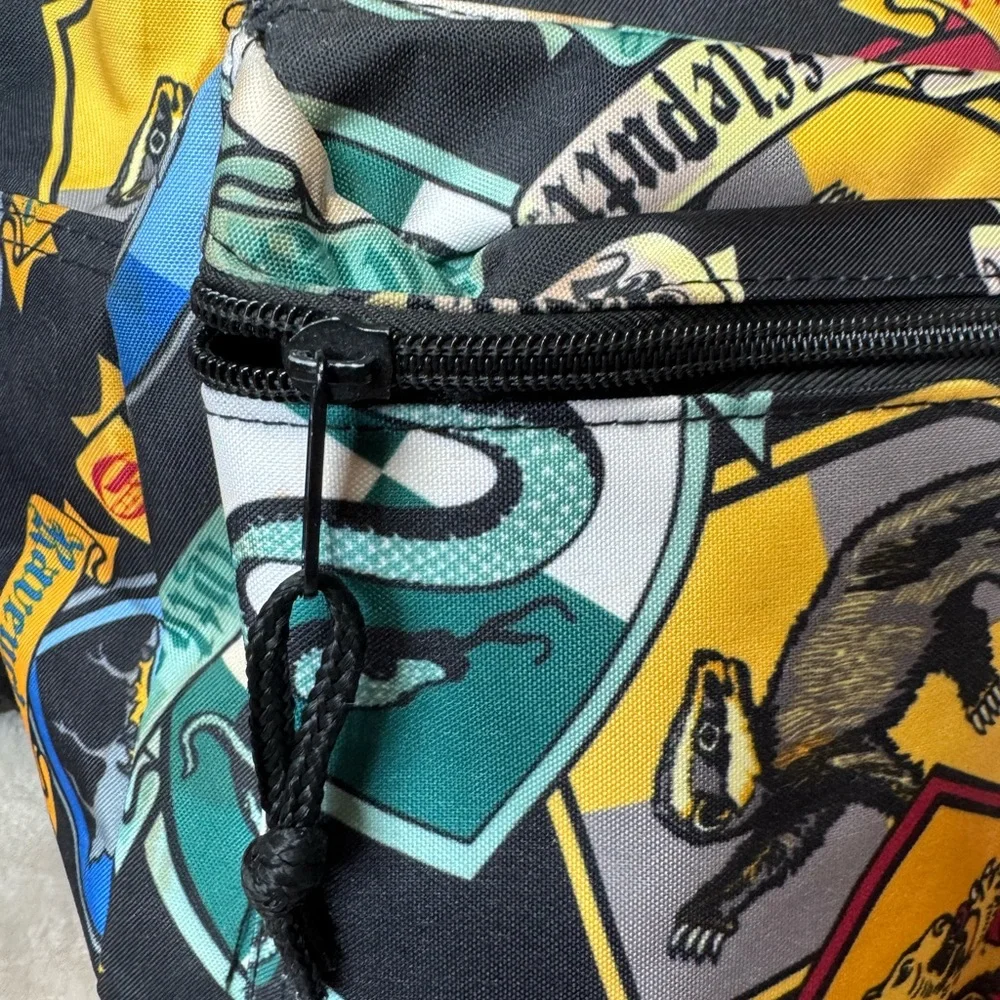 Harry Potter Hogwarts House Crests All Over Print Casual School Backpack
